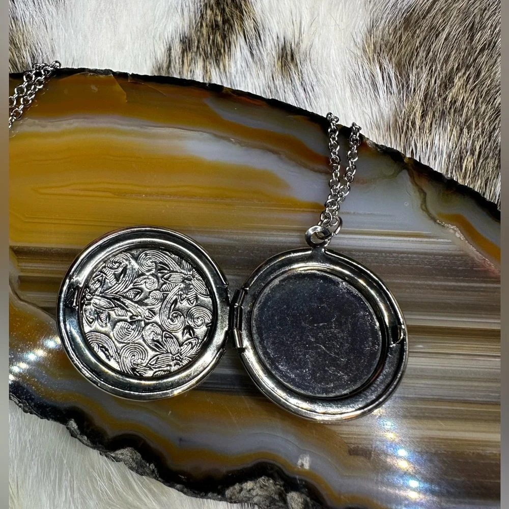 Sunflower Vintage Locket Necklace New Boho Country Western gift mother daughter - Picture 11 of 12